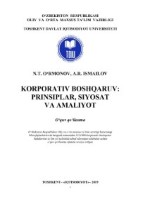 Korporativ boshqaruv: prinsiplar, siyosat va amaliyot