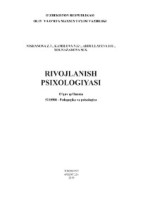 Rivojlanish psixologiyasi