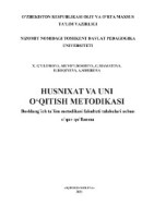 Husnixat va uni o‘qitish metodikasi