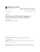 The Importance of Intentional Language and Literacy Development in Early Childhood