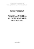 Psixodiagnostika va eksperimental psixologiya