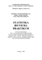 Statistika bo‘yicha зкфлешлгь